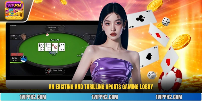 An exciting and thrilling sports gaming lobby.