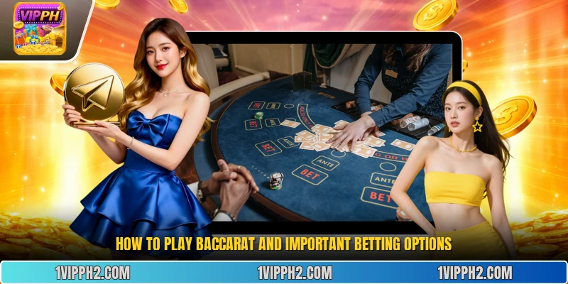 How to play baccarat and important betting options.