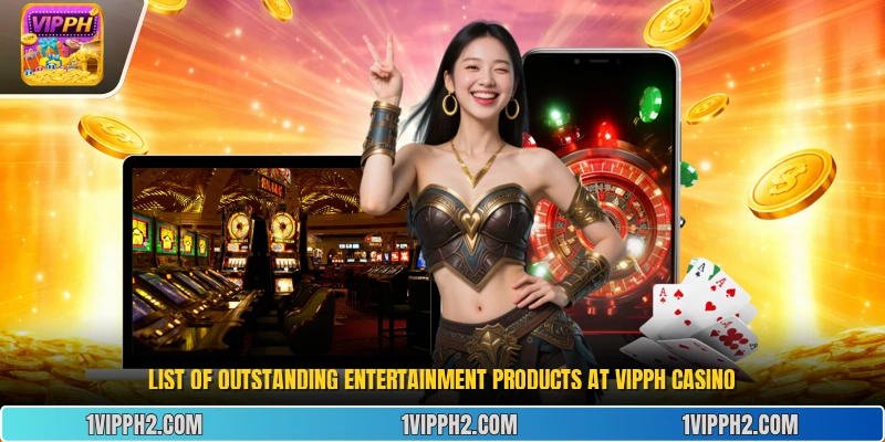 List of outstanding entertainment products at Vipph casino