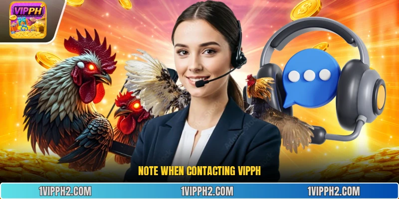 Note when contacting Vipph