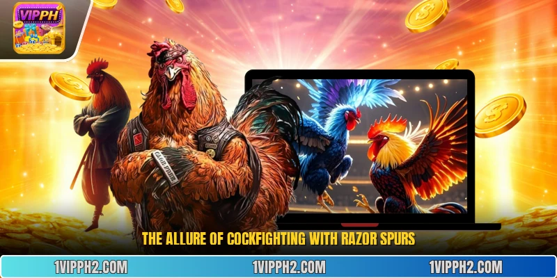 The allure of cockfighting with razor spurs.